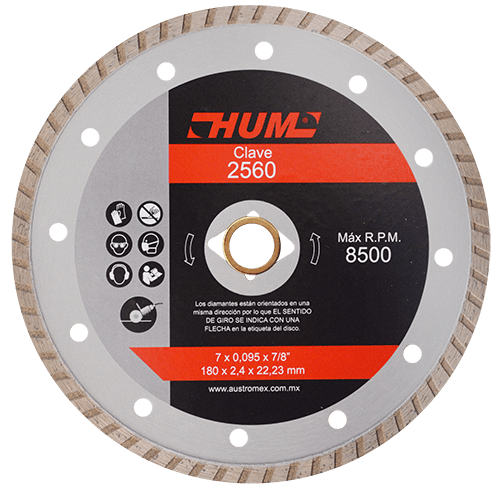 Disco de Diamante Turbo 2560 7” HUM