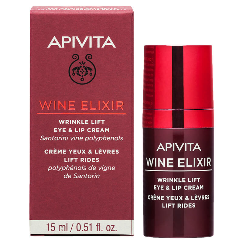 Wine Elixir Crema Orgánica Antiarrugas Efecto Lifting De Ojos Y Labios (APIVITA)