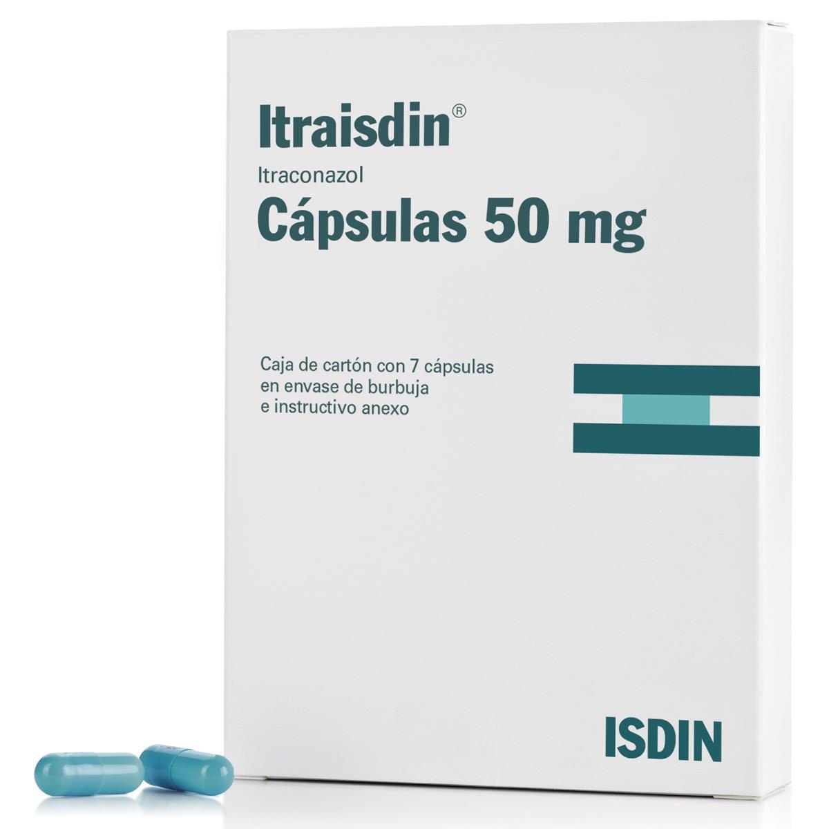 Itraisdin 50 Mg 14 Capsulas (Isdin)